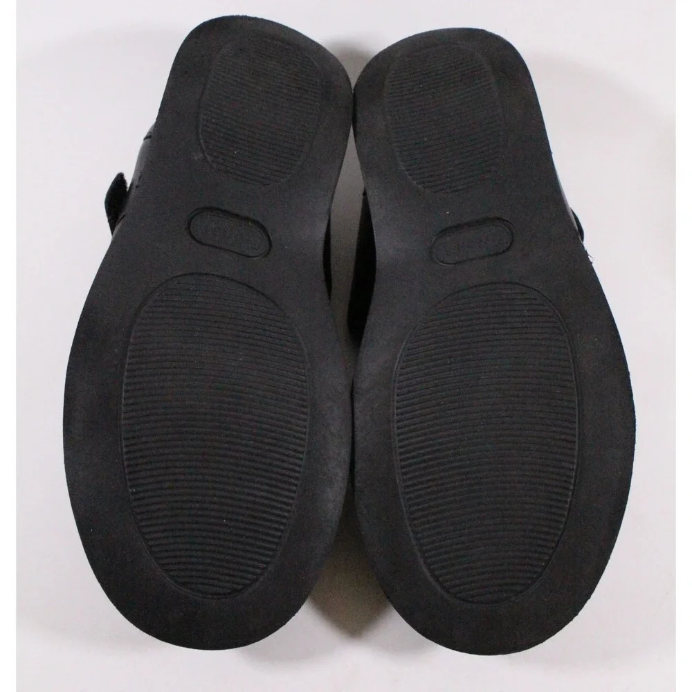 Propet Mens 13 XX (5E) Black Leather Fisherman Sandals Orthopedic Shoes MPED9‎